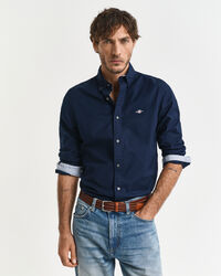 Camicia elasticizzata Oxford slim fit