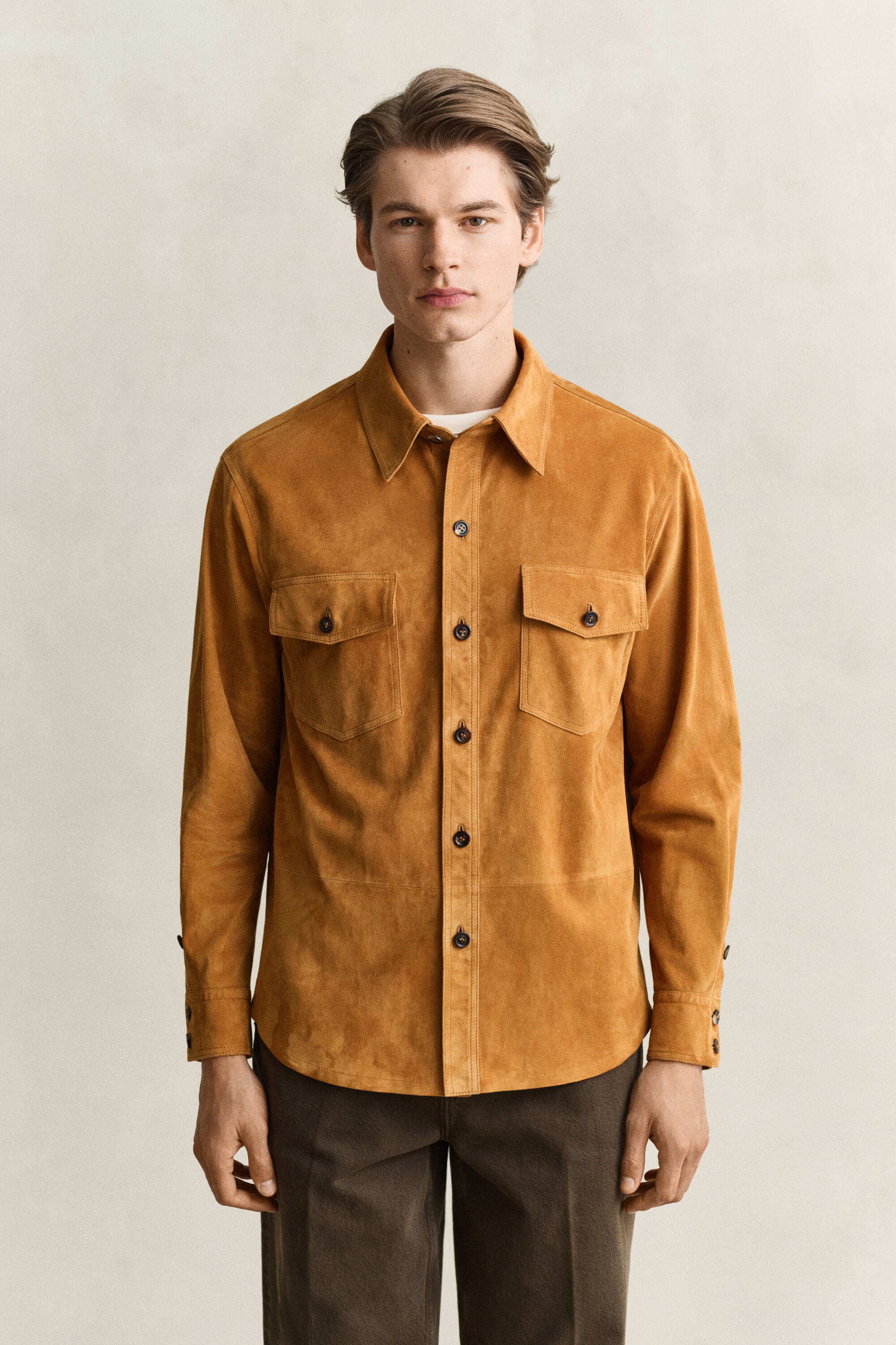 Camicia giacca in camoscio