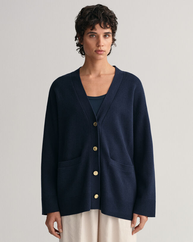 Cardigan con scollo a V relaxed fit