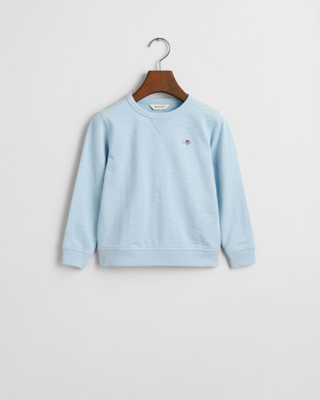 Felpa girocollo in cotone fiammato Shield Kids