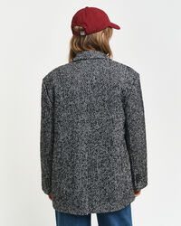 Blazer con motivo a spina di pesce relaxed fit