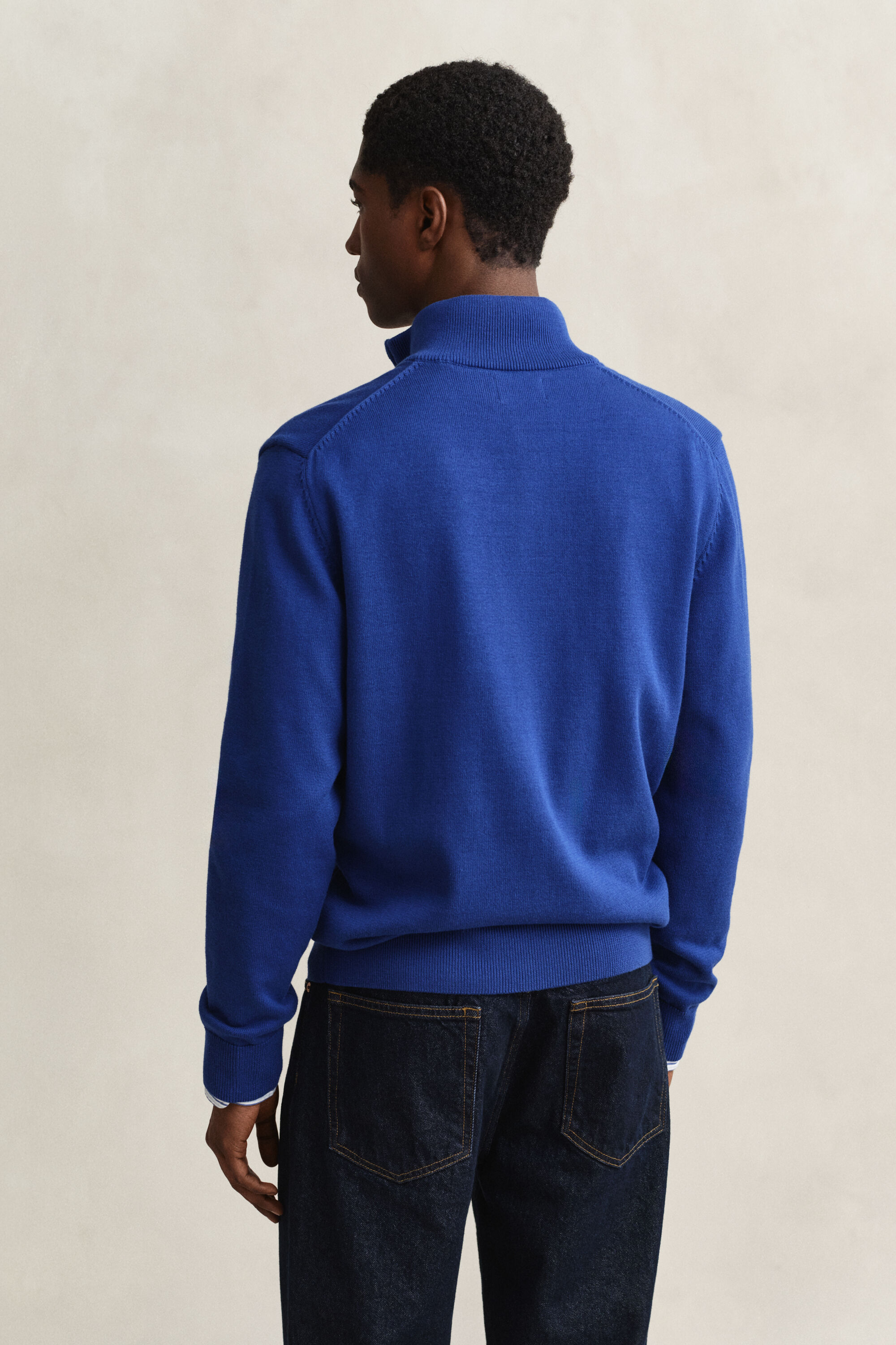 Cardigan in cotone casual con zip