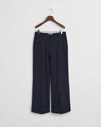 Pantaloni con piega e risvolto