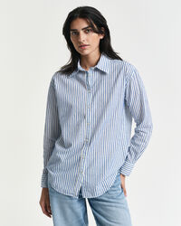 Camicia testurizzata a righe relaxed fit
