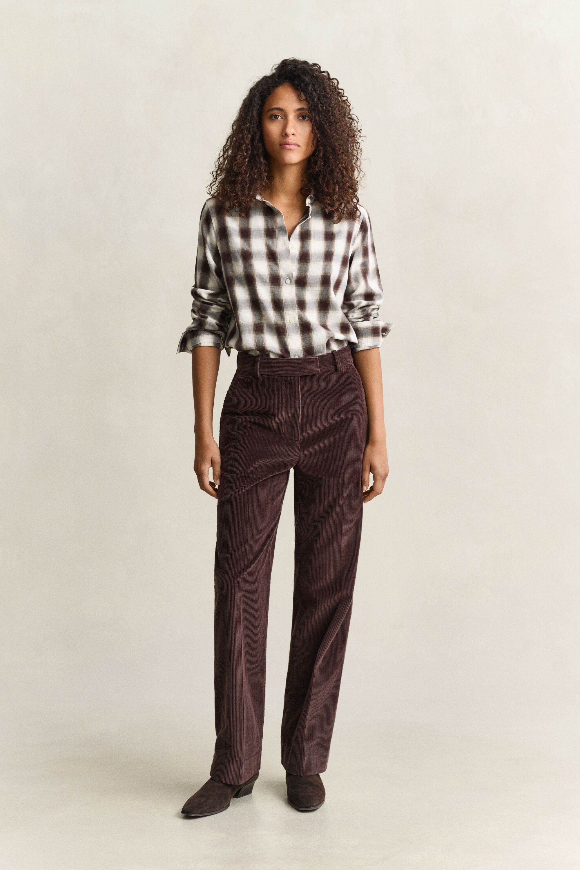 Pantaloni sartoriali in velluto a coste