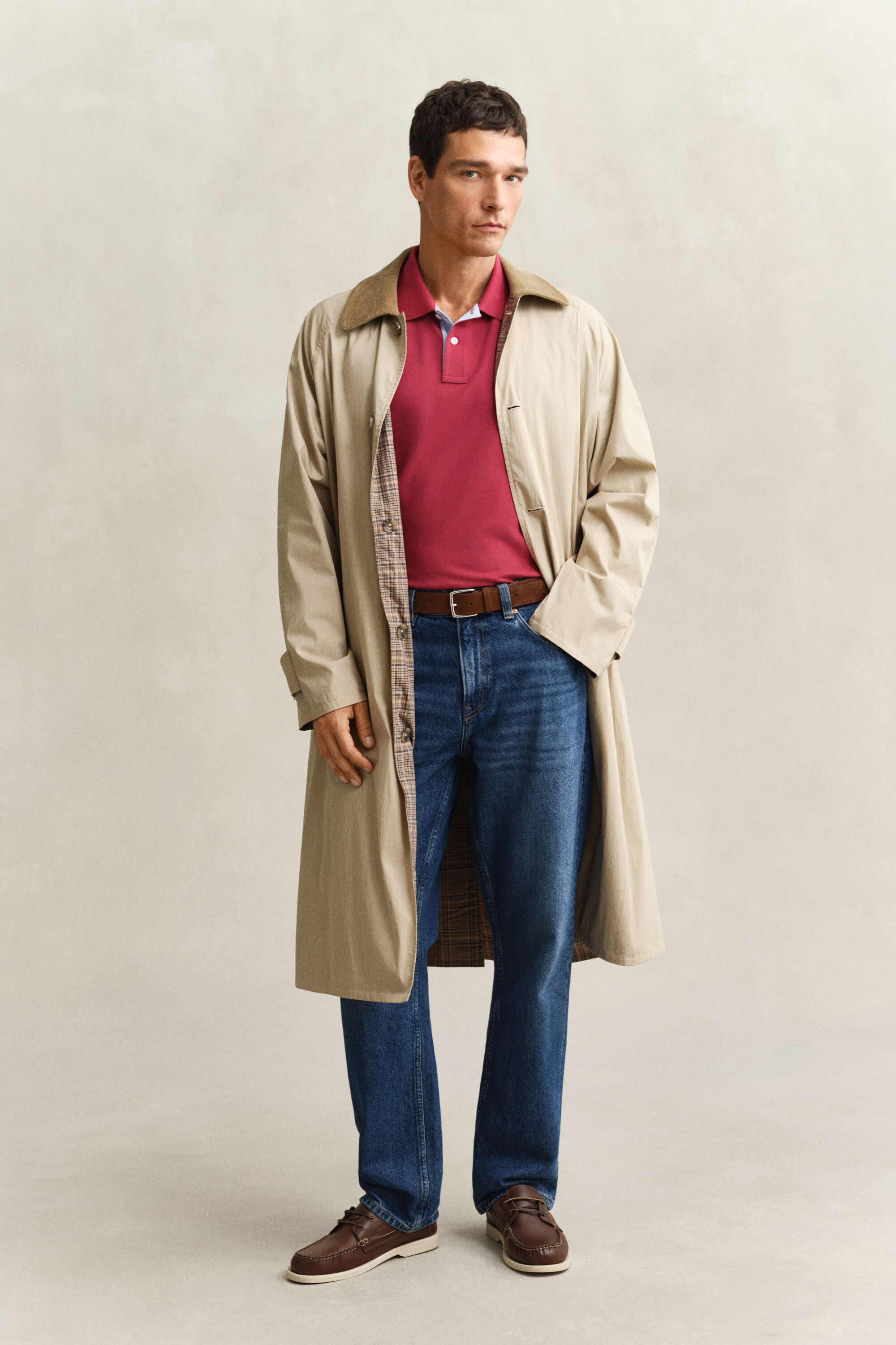 Polo in piqué a contrasto