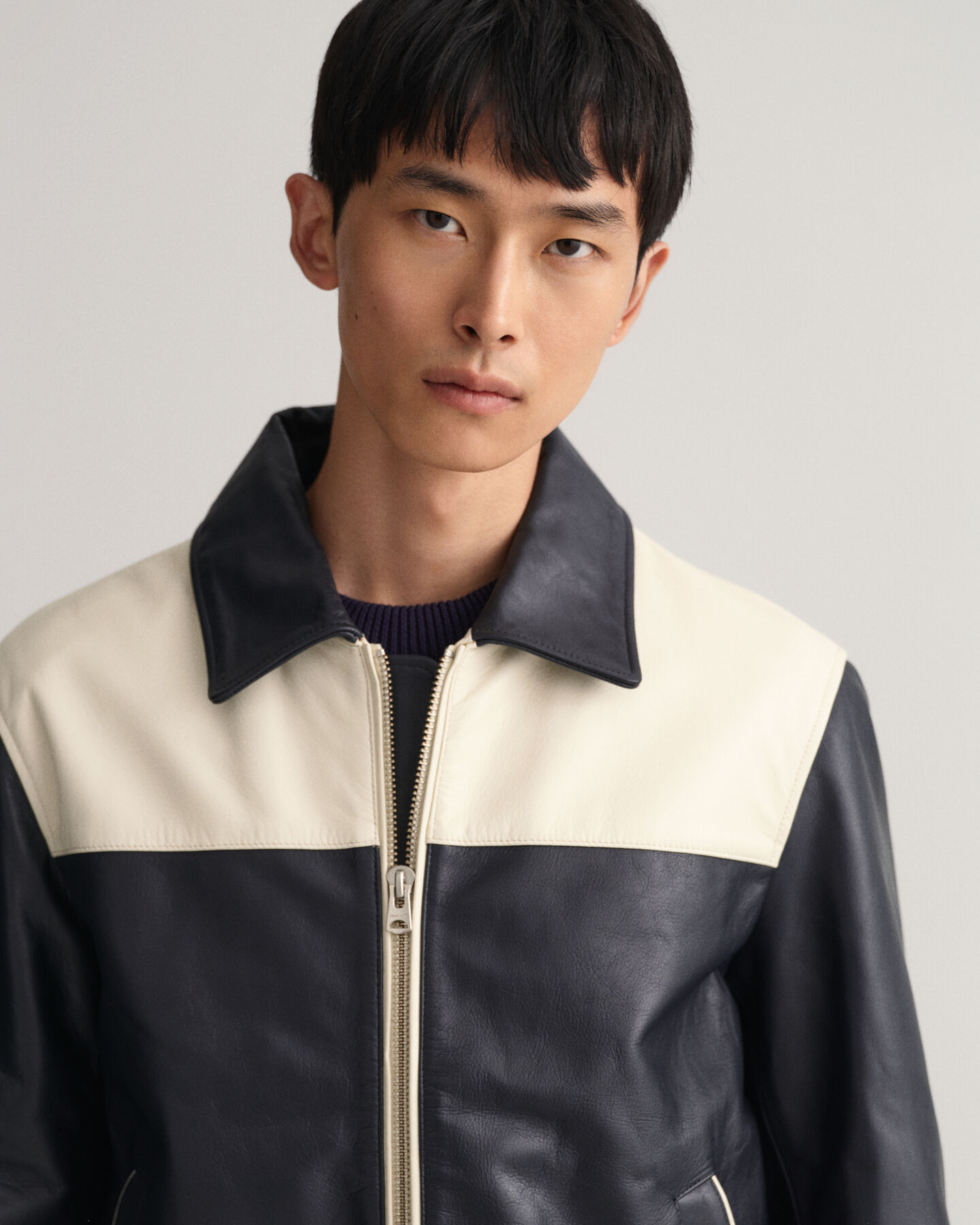 Giacca in pelle corta