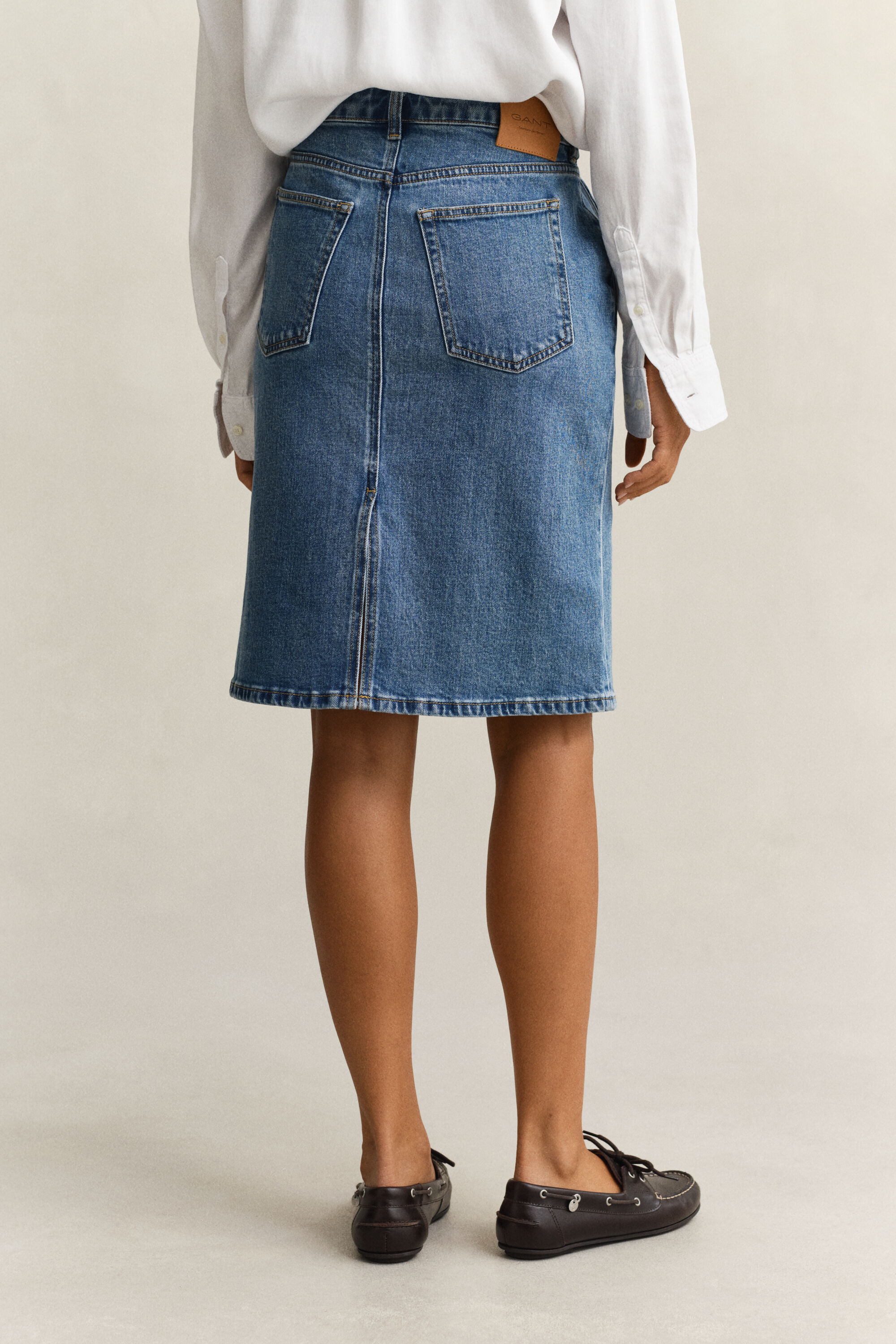 Gonna longuette in denim