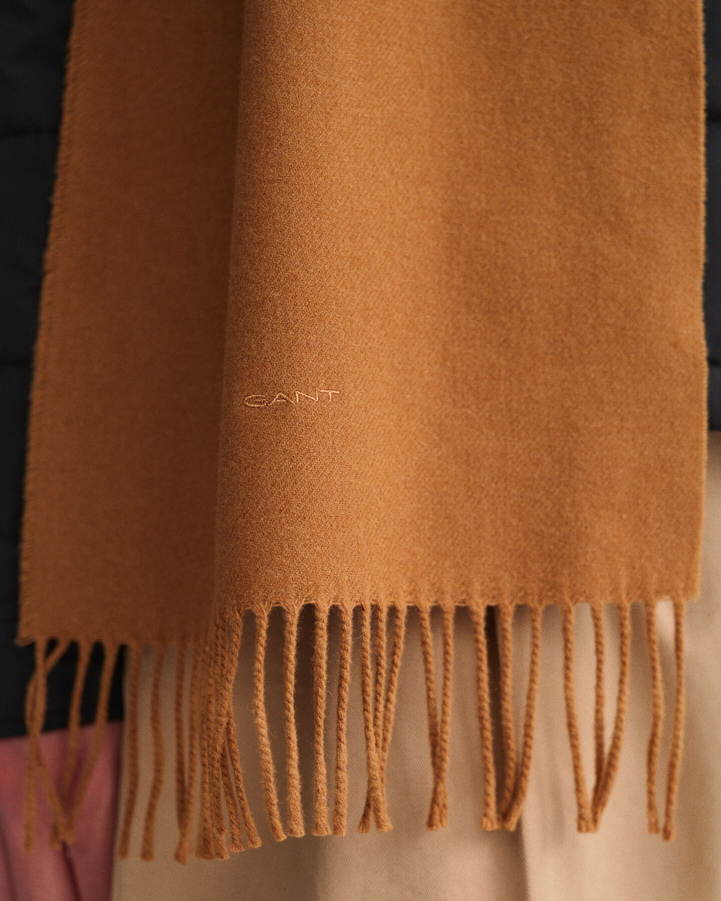 Sciarpa in lana tinta unita