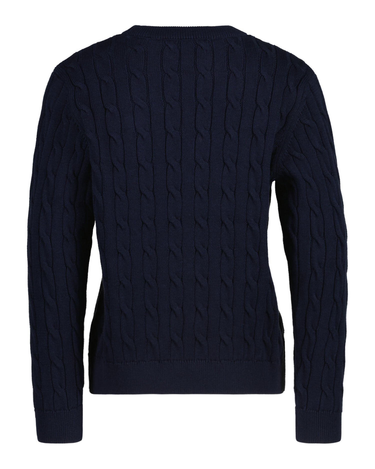 Maglia girocollo in cotone a trecce Shield Kids