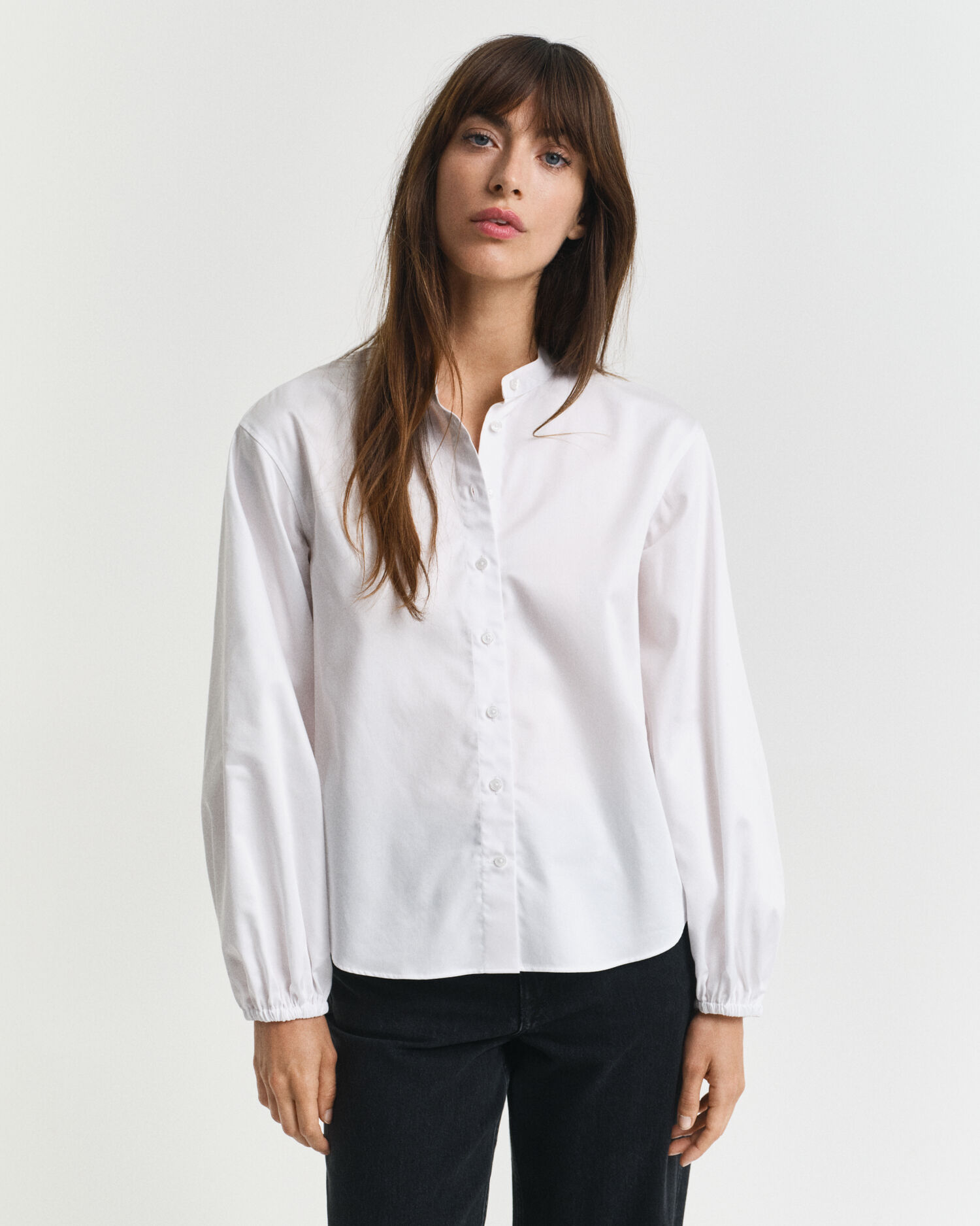 Blusa in raso di cotone