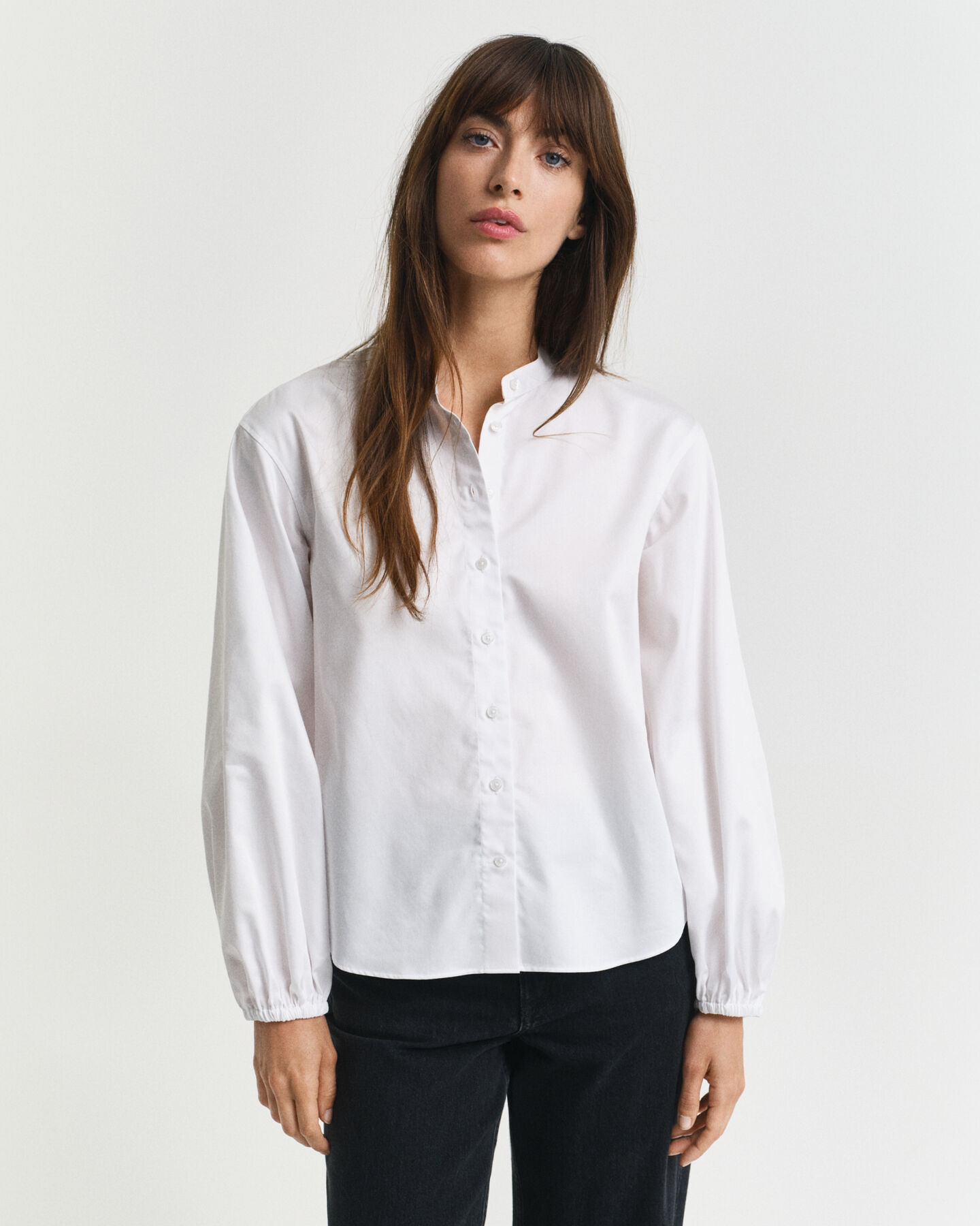 Blusa in raso di cotone