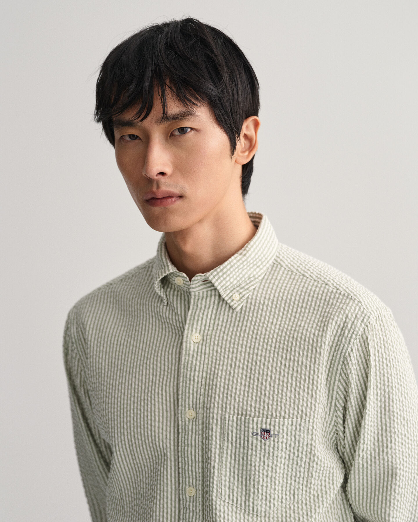 Camicia seersucker regular fit