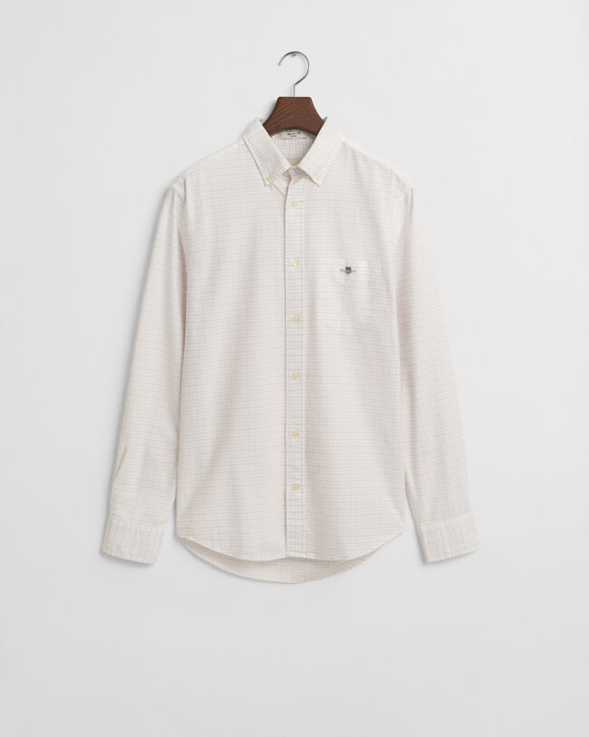 Camicia Oxford tattersall classica regular fit
