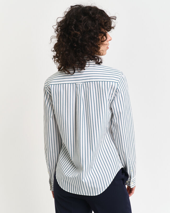 Camicia classica in popeline a righe regular fit