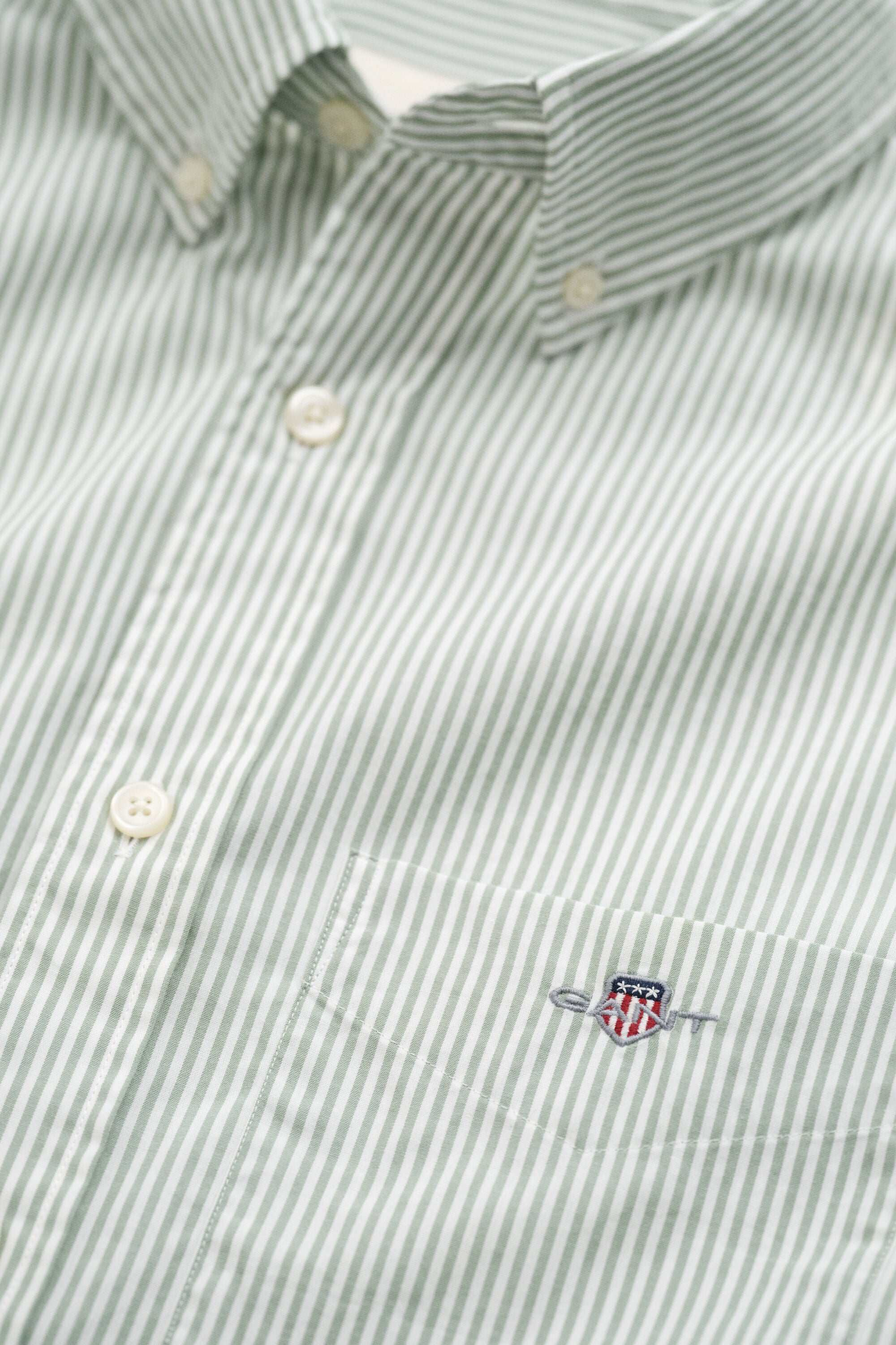 Camicia classica in popeline a righe Banker