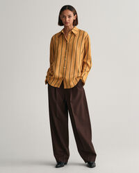 Camicia a righe Monogram relaxed fit