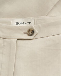 Pantaloni in lino elasticizzato sartoriali