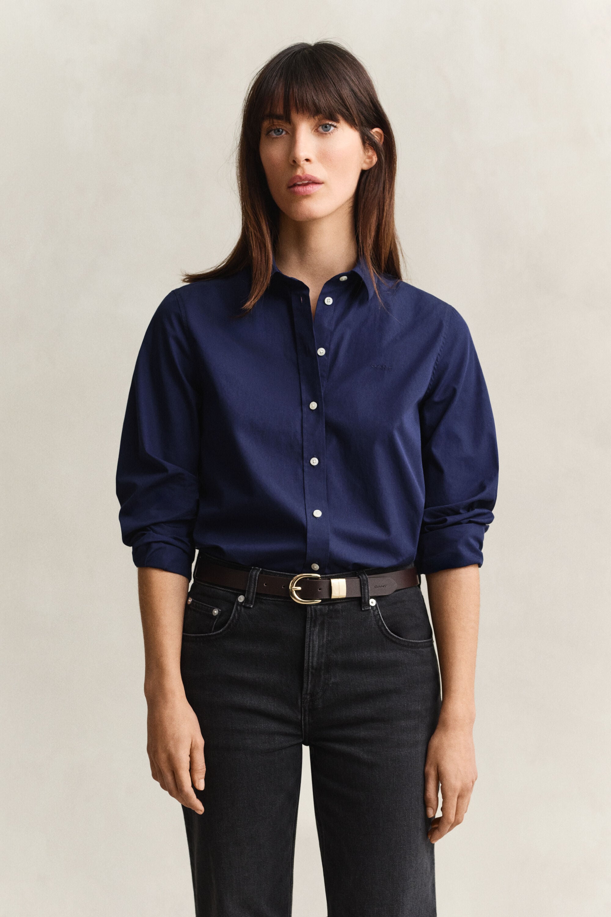 Camicia classica in popeline regular fit