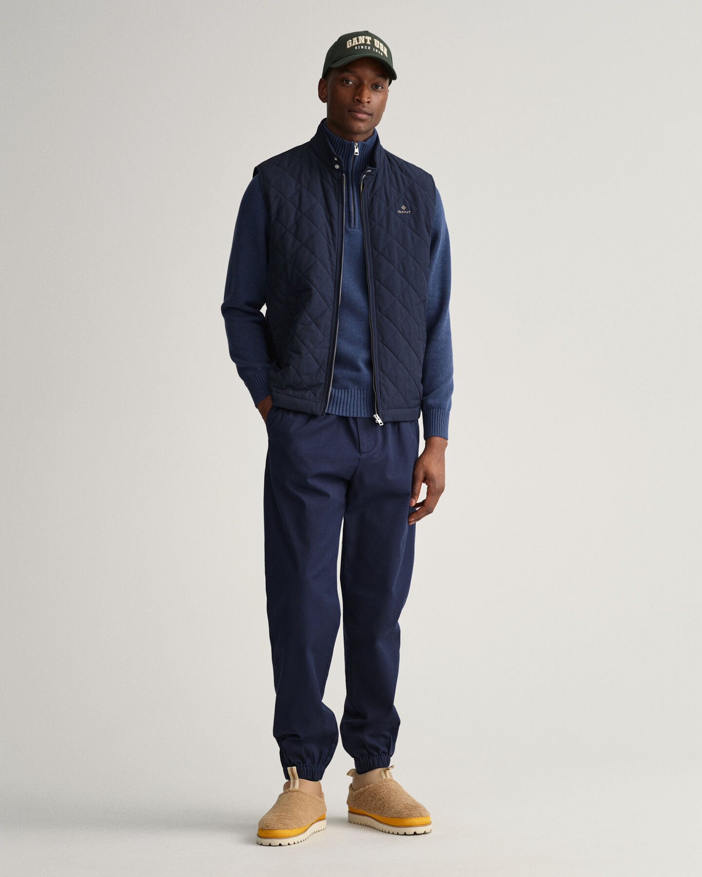 Piumino smanicato trapuntato Windcheater