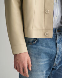 Giacca Trucker in pelle