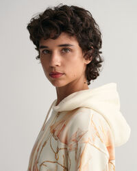 Felpa con cappuccio con stampa Sailing