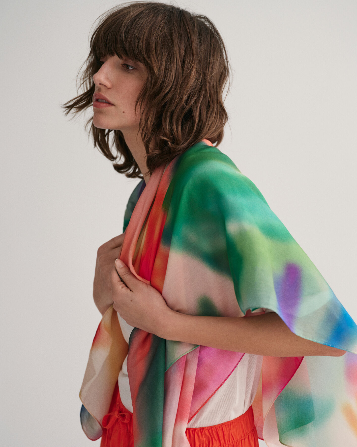 Sarong in cotone e seta