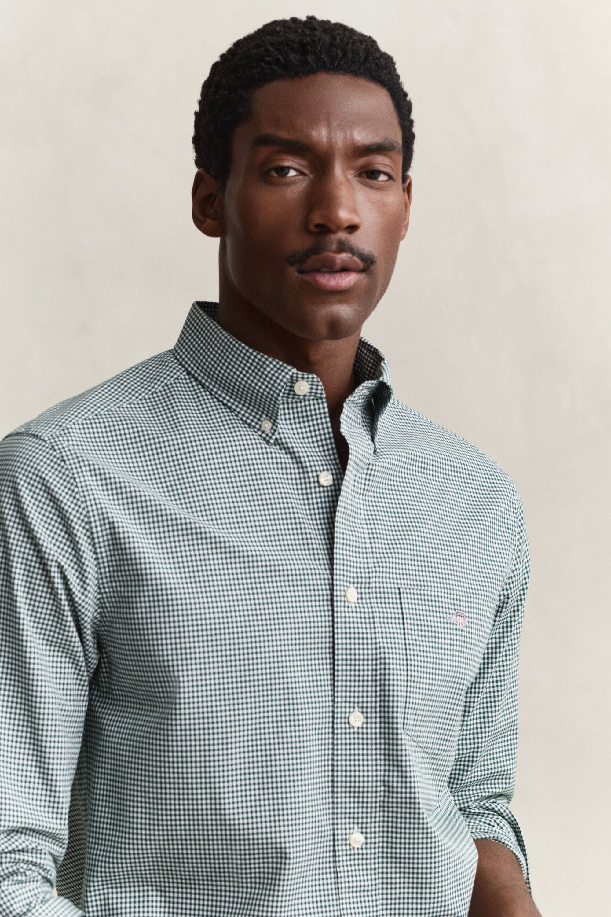 Camicia classica in popeline percalle