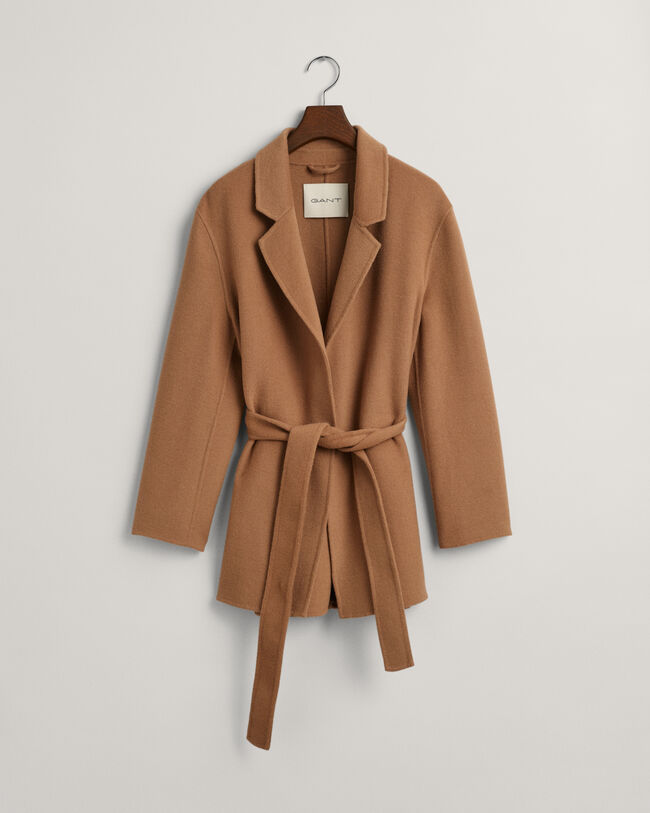 Blazer cucito a mano con cintura