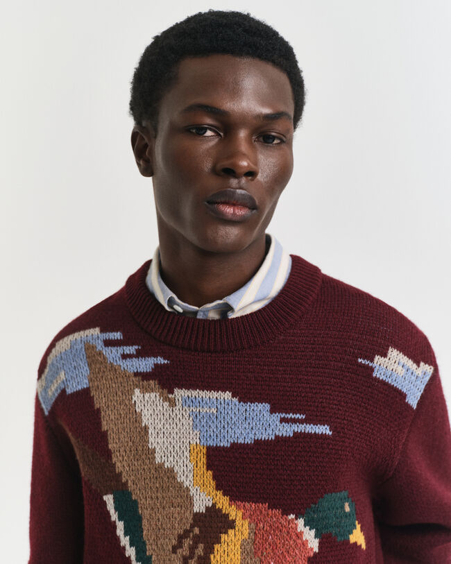 Maglia girocollo Graphic Bird