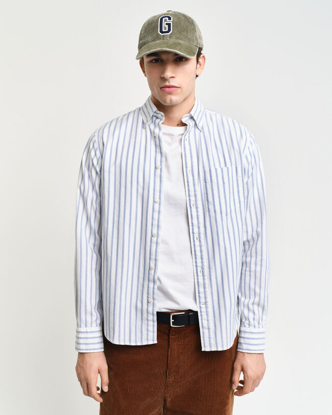 Camicia Archive Oxford a righe regular fit Senza logo