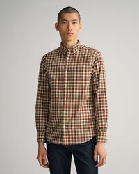 Camicia in broadcloth scozzese regular fit