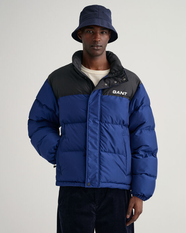 Giacca imbottita a blocchi di colore