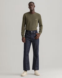 Maglia girocollo in piqu&eacute; di cotone