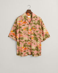 Camicia a maniche corte Hawaiian Print relaxed fit