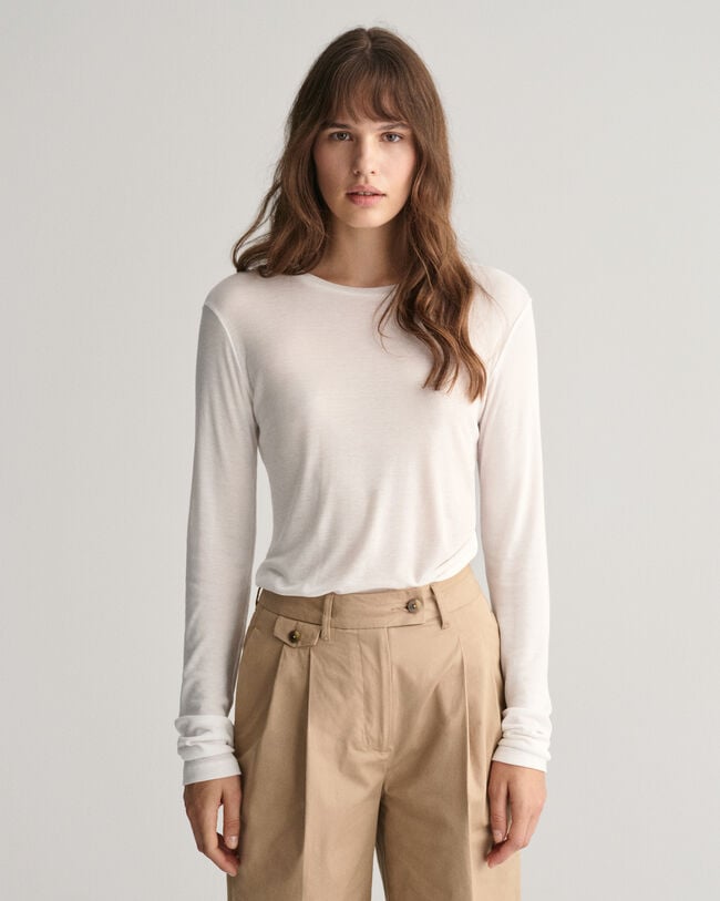 T-shirt leggera a maniche lunghe