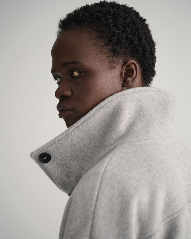 Giacca corta in misto lana