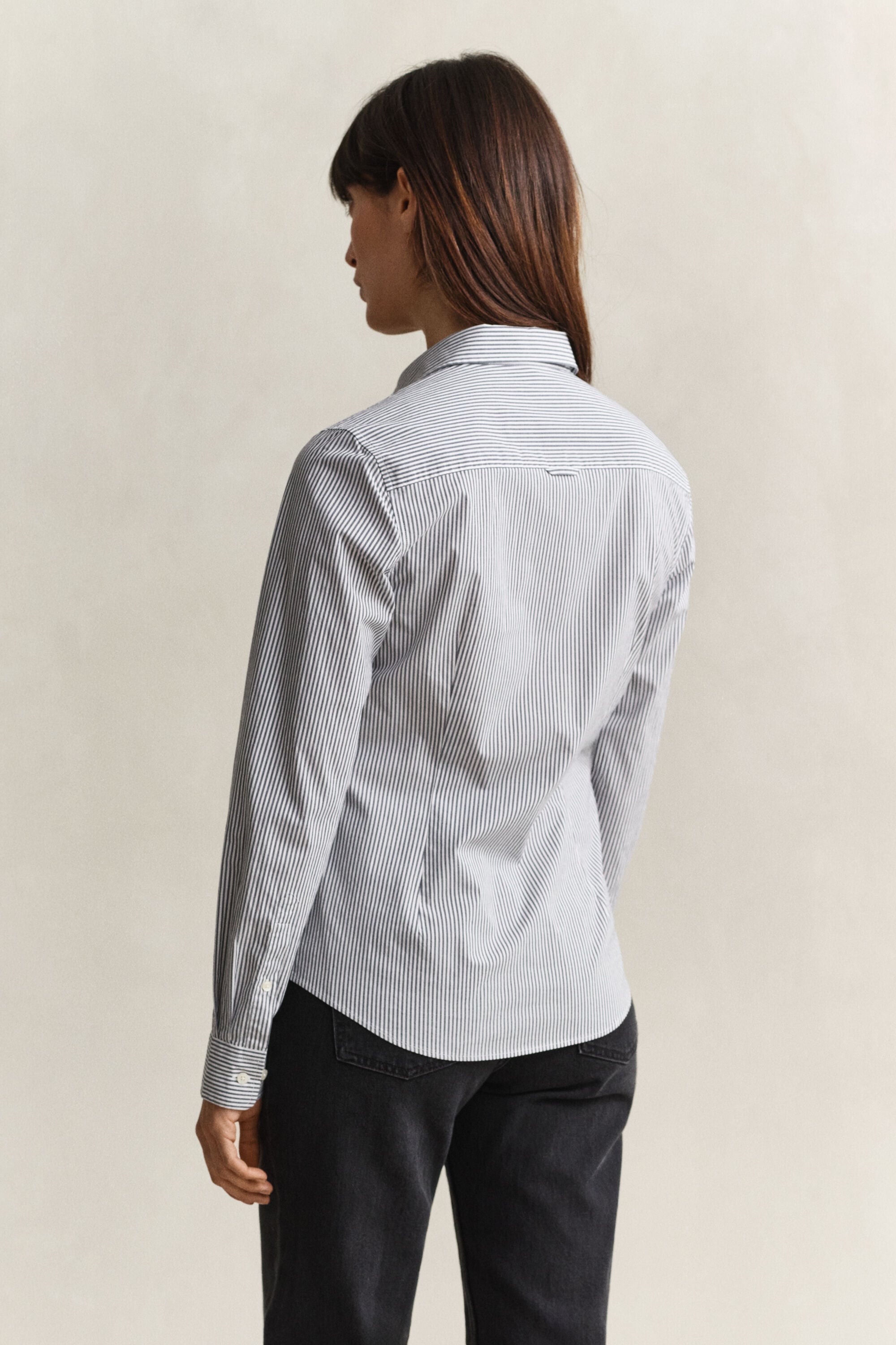 Camicia in popeline a righe