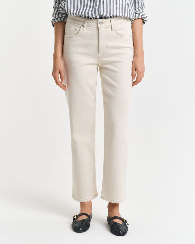 Jeans écru gamba dritta