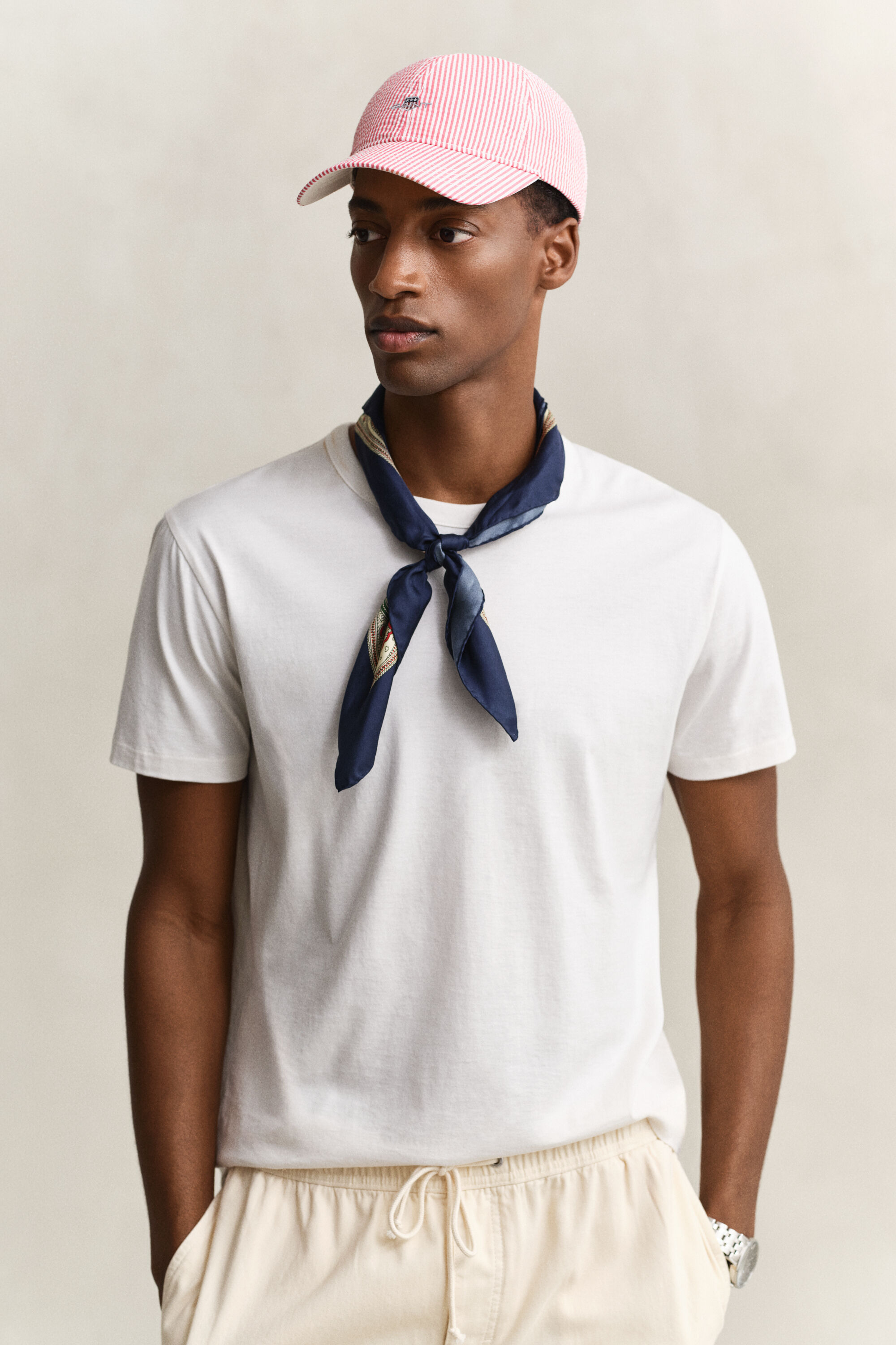 Cappellino in seersucker