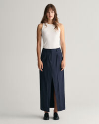 Gonna lunga gessata con pinces