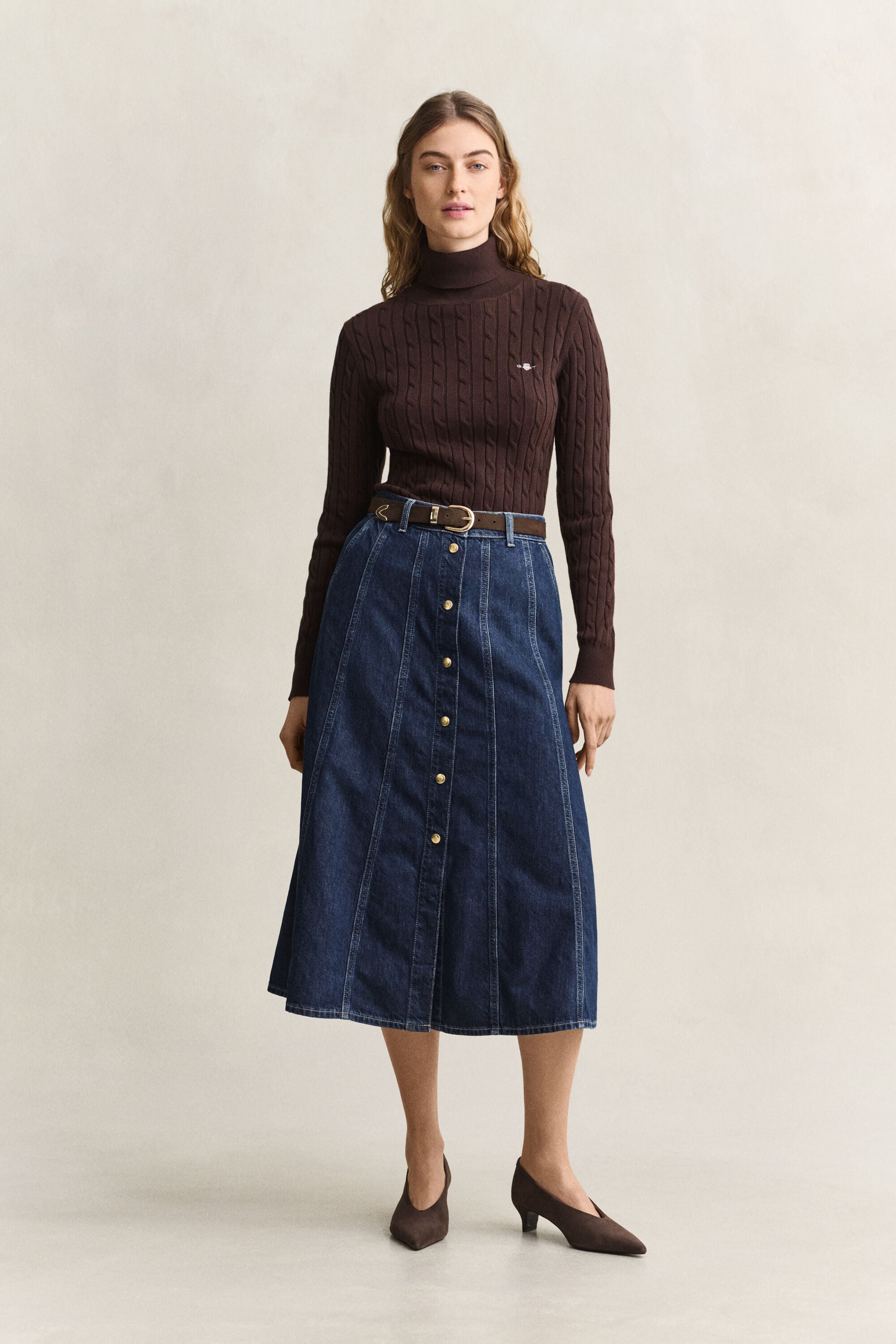 Gonna svasata in denim