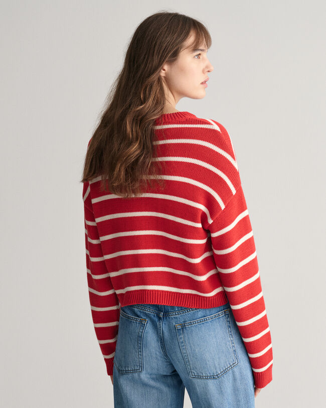 Maglia girocollo a righe