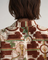 Camicia American Luxe in misto seta-cotone relaxed fit