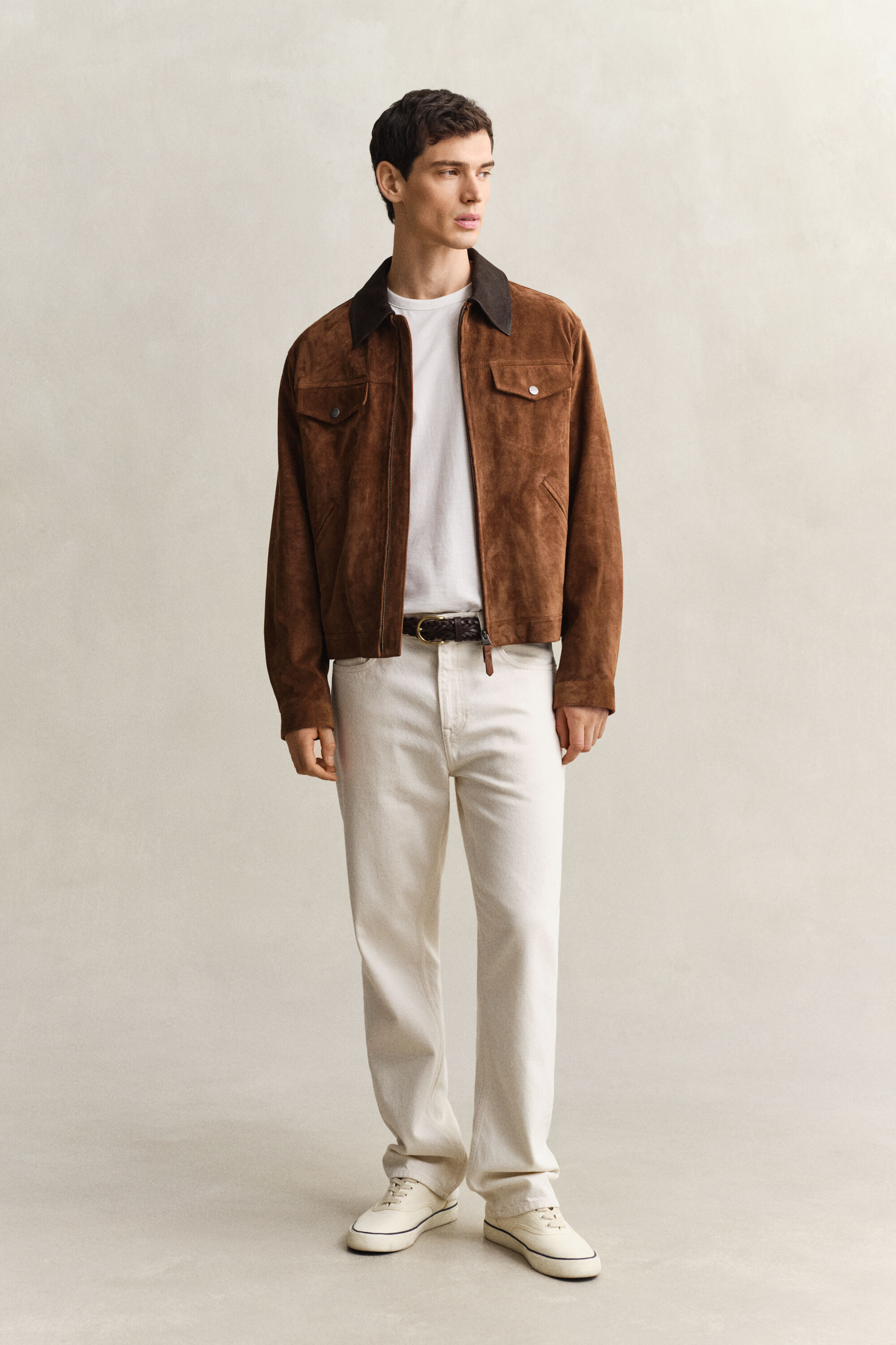 Jeans écru straight fit