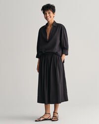 Gonna pull-on a righe Seersucker