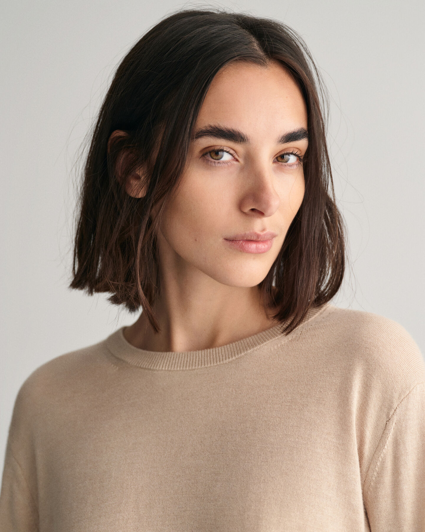 Maglia girocollo in maglia fine