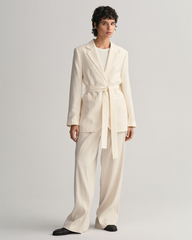 Blazer Fluid con cintura regular fit