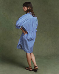 Abito chemisier a righe oversize