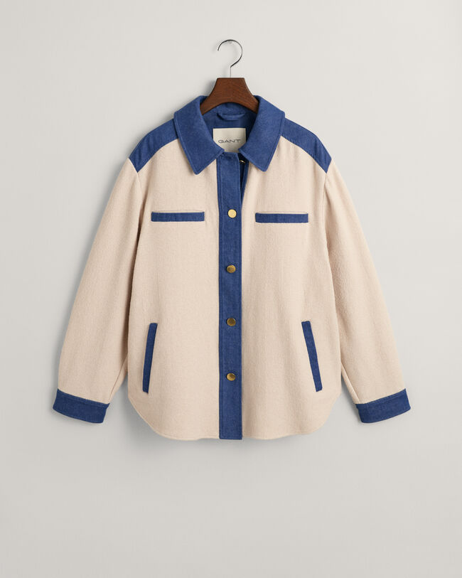 Camicia giacca testurizzata